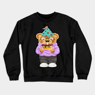 BIRTHDAY BEAR Crewneck Sweatshirt